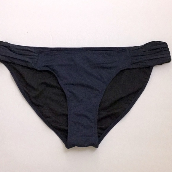 Cocoship Ruched Bikini Bottom Navy Hipster Swim Bottoms Size 16 NWOT - Picture 1 of 7